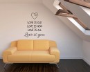 Love is  Quotes Wall  Art Stickers